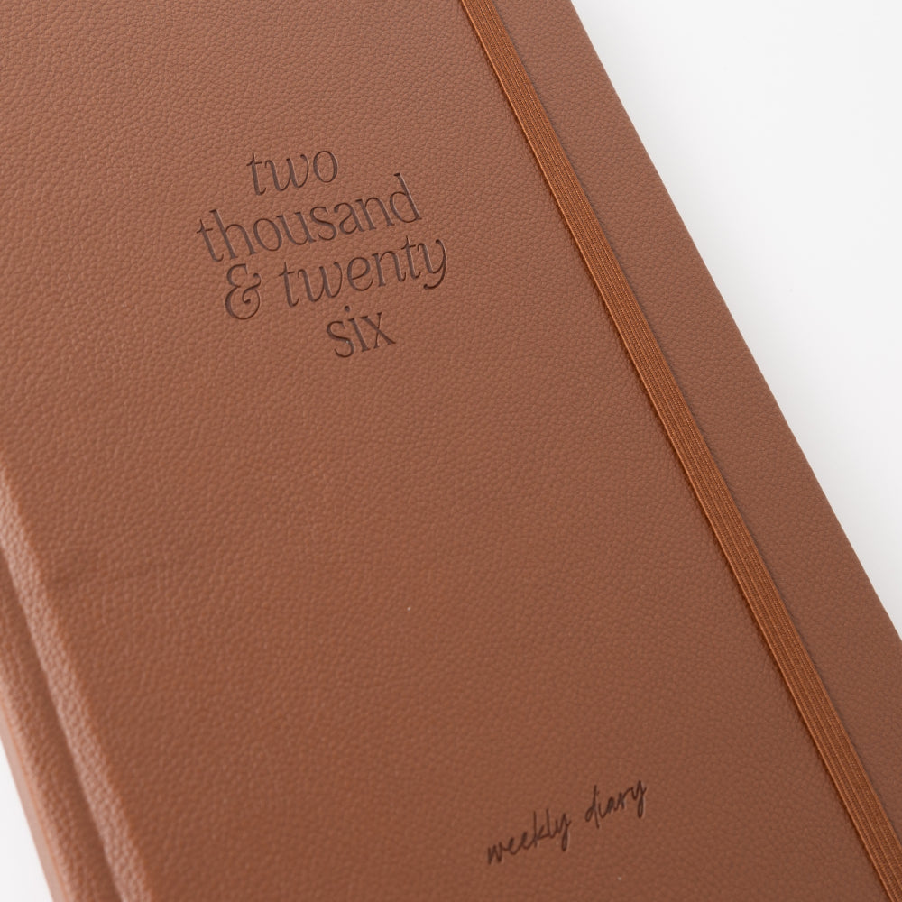 2026 A5 Weekly Diary - Latte