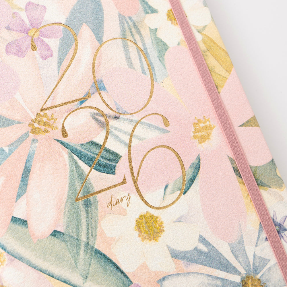 2026 A5 Weekly Diary - Plumberry Bouquet