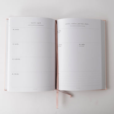 2026 A5 Weekly Diary - Pink Petals