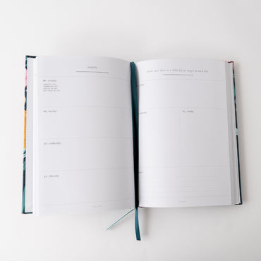 2026 A5 Weekly Diary - Indigo Flora