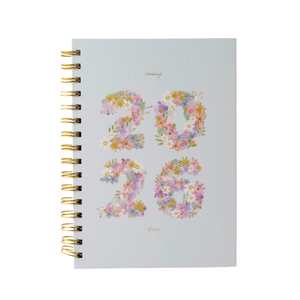 2026 A5 Weekly Spiral Diary - Plumberry Numbers
