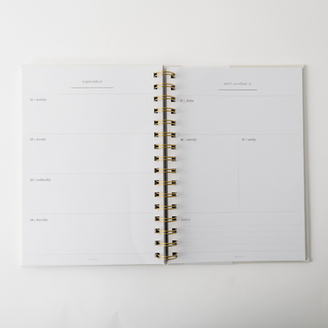 2026 A5 Weekly Spiral Diary - Foliage