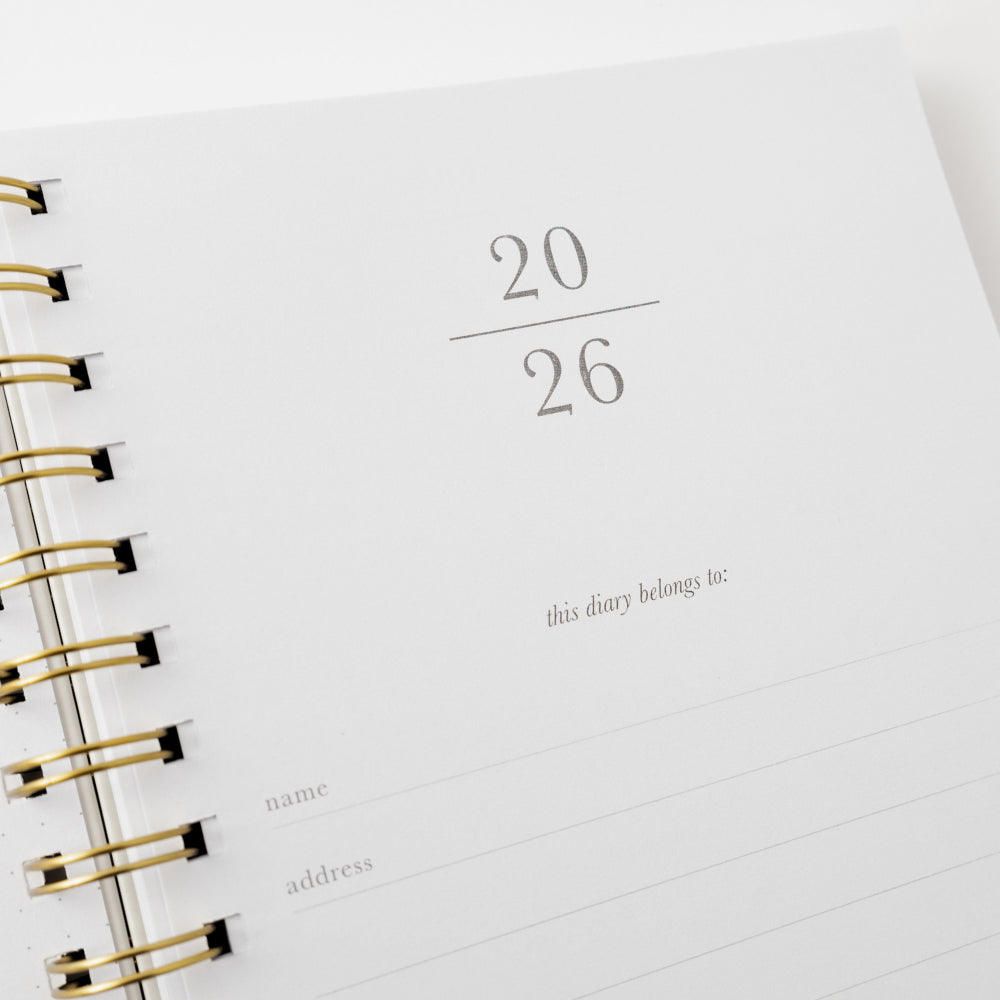 2026 A5 Weekly Spiral Diary - Foliage