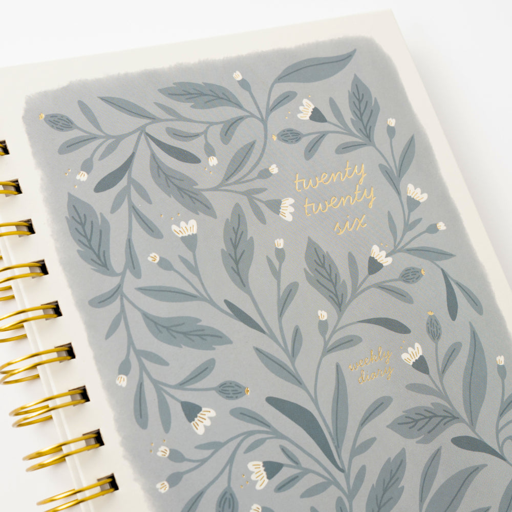 2026 A5 Weekly Spiral Diary - Foliage