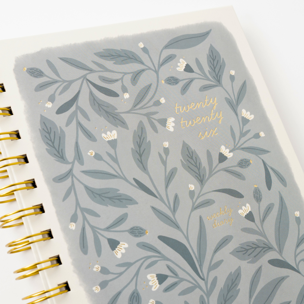 2026 A5 Weekly Spiral Diary - Foliage
