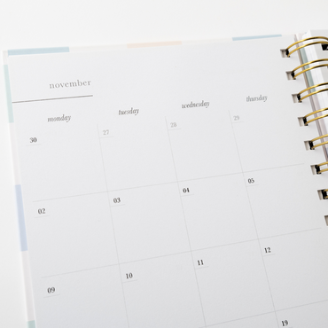 2026 A5 Weekly Spiral Diary - Gelato Gingham