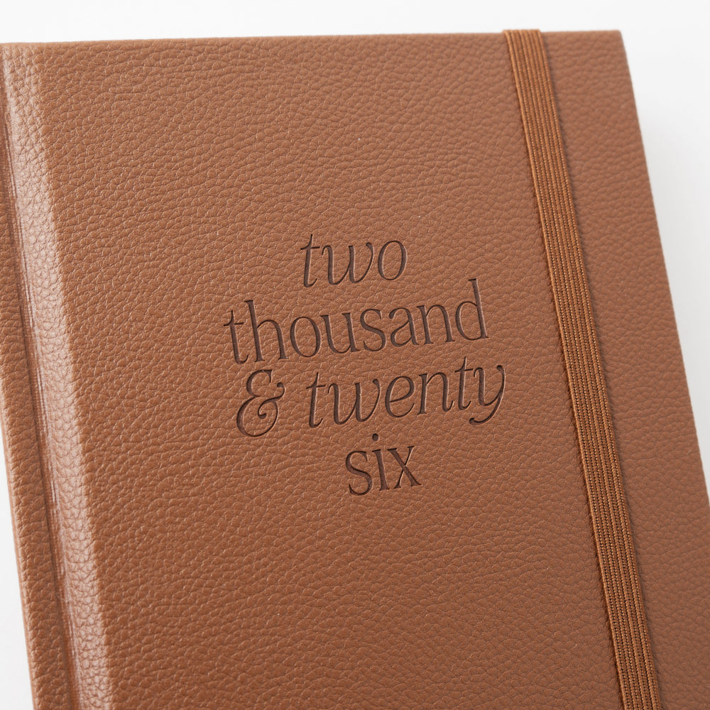 2026 A6 Weekly Diary - Latte