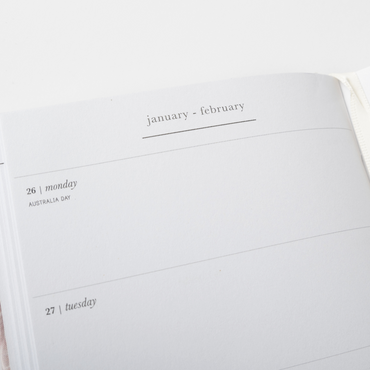 2026 A6 Weekly Diary - Blossoms
