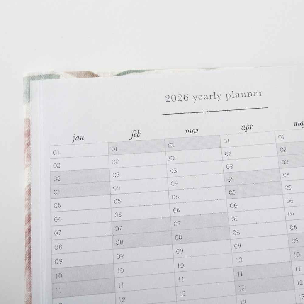 2026 A6 Weekly Diary - Blossoms