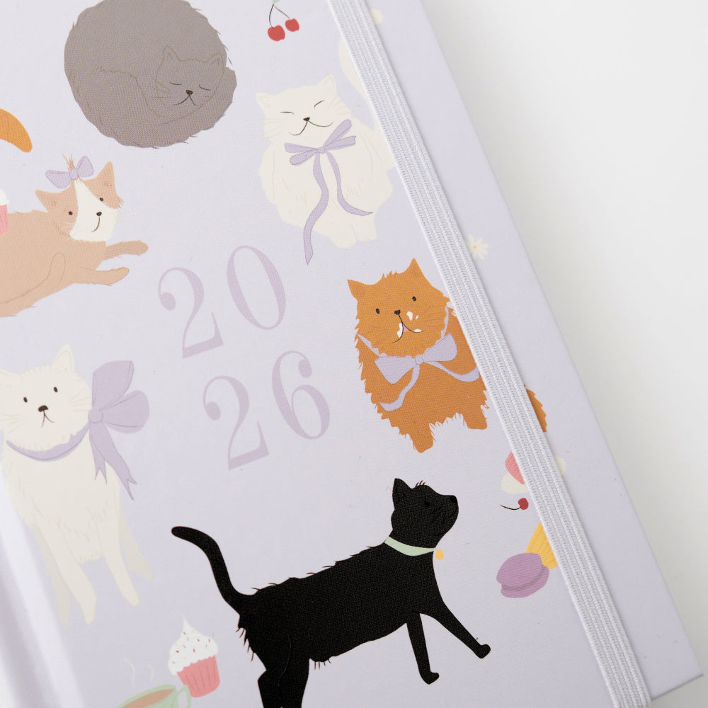 2026 A6 Weekly Diary - Kit-Tea Cat