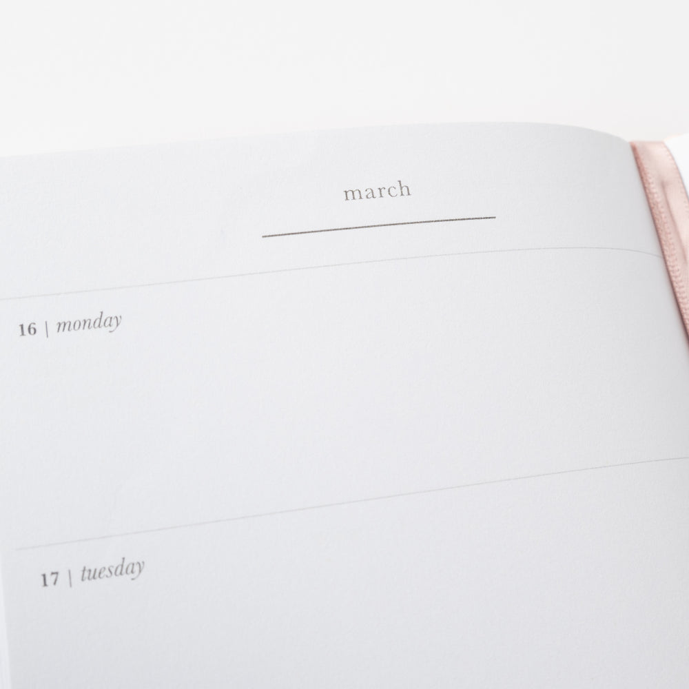 2026 A6 Weekly Diary - Pink Petals