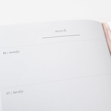 2026 A6 Weekly Diary - Pink Petals