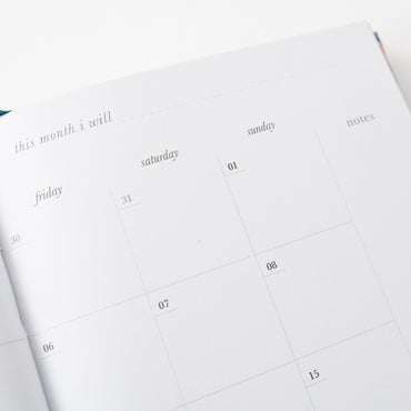 2026 A6 Weekly Diary - Indigo Flora