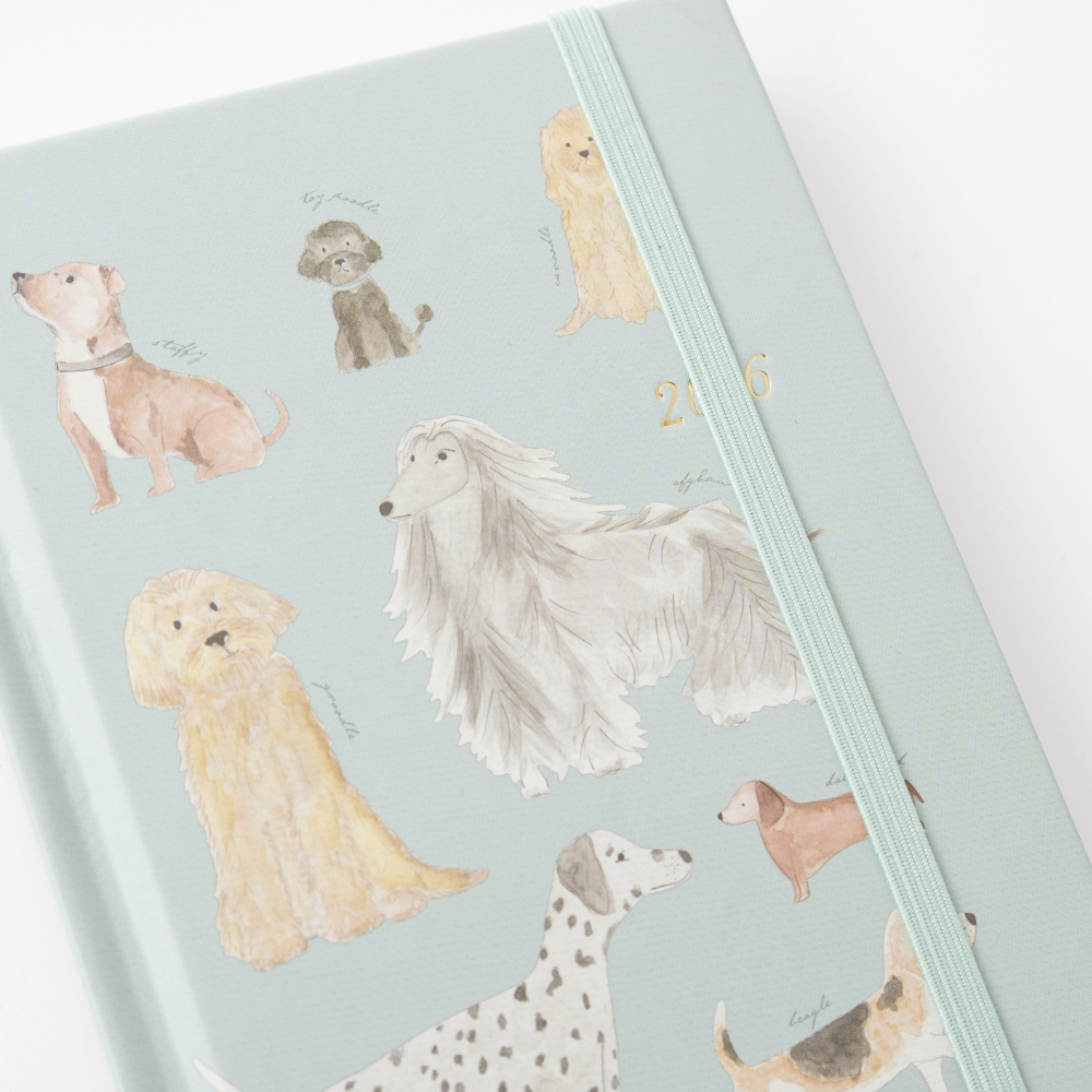 2026 A6 Weekly Diary - Dog Lover