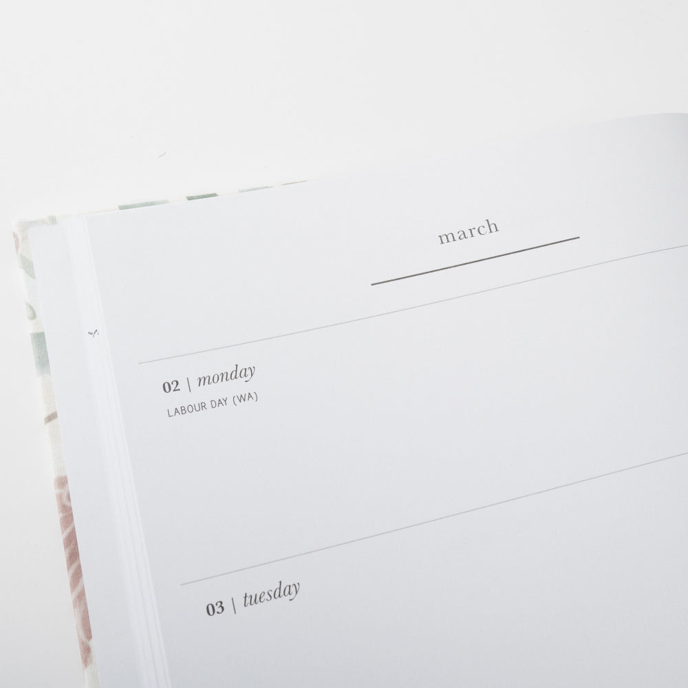 2026 A5 Daily Diary - Blossoms