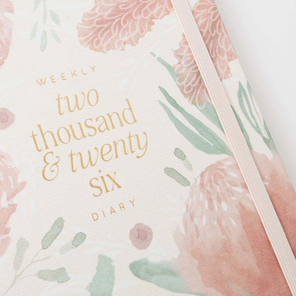 2026 A5 Daily Diary - Blossoms