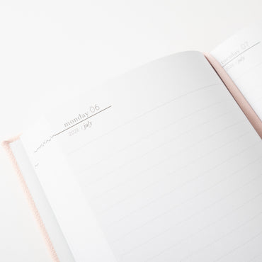 2026 A5 Daily Diary - Pink Petals