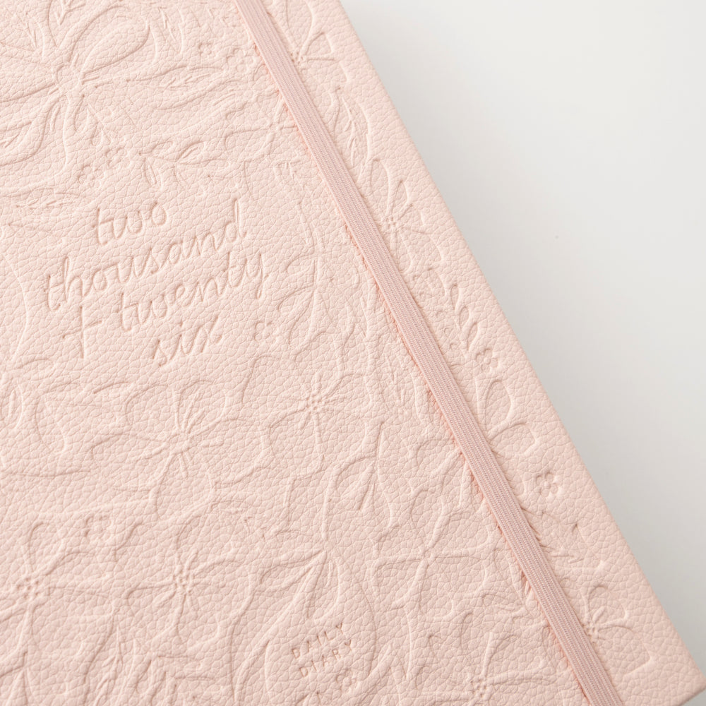 2026 A5 Daily Diary - Pink Petals