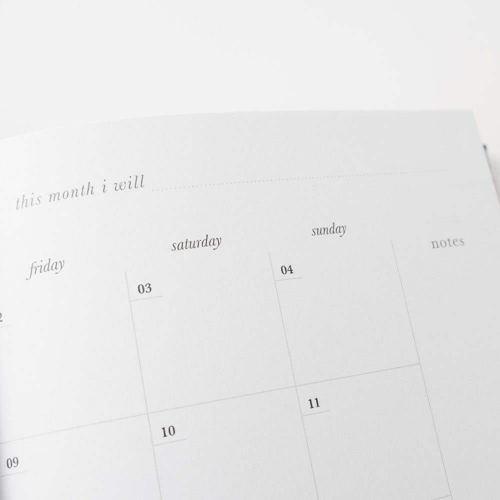 2026 A5 Daily Diary - Indigo Flora