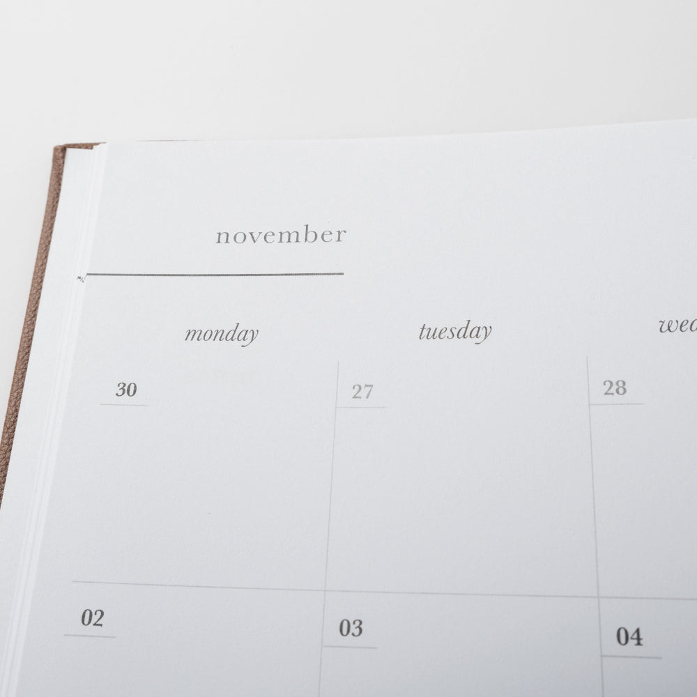 2026 A4 Daily Diary - Latte