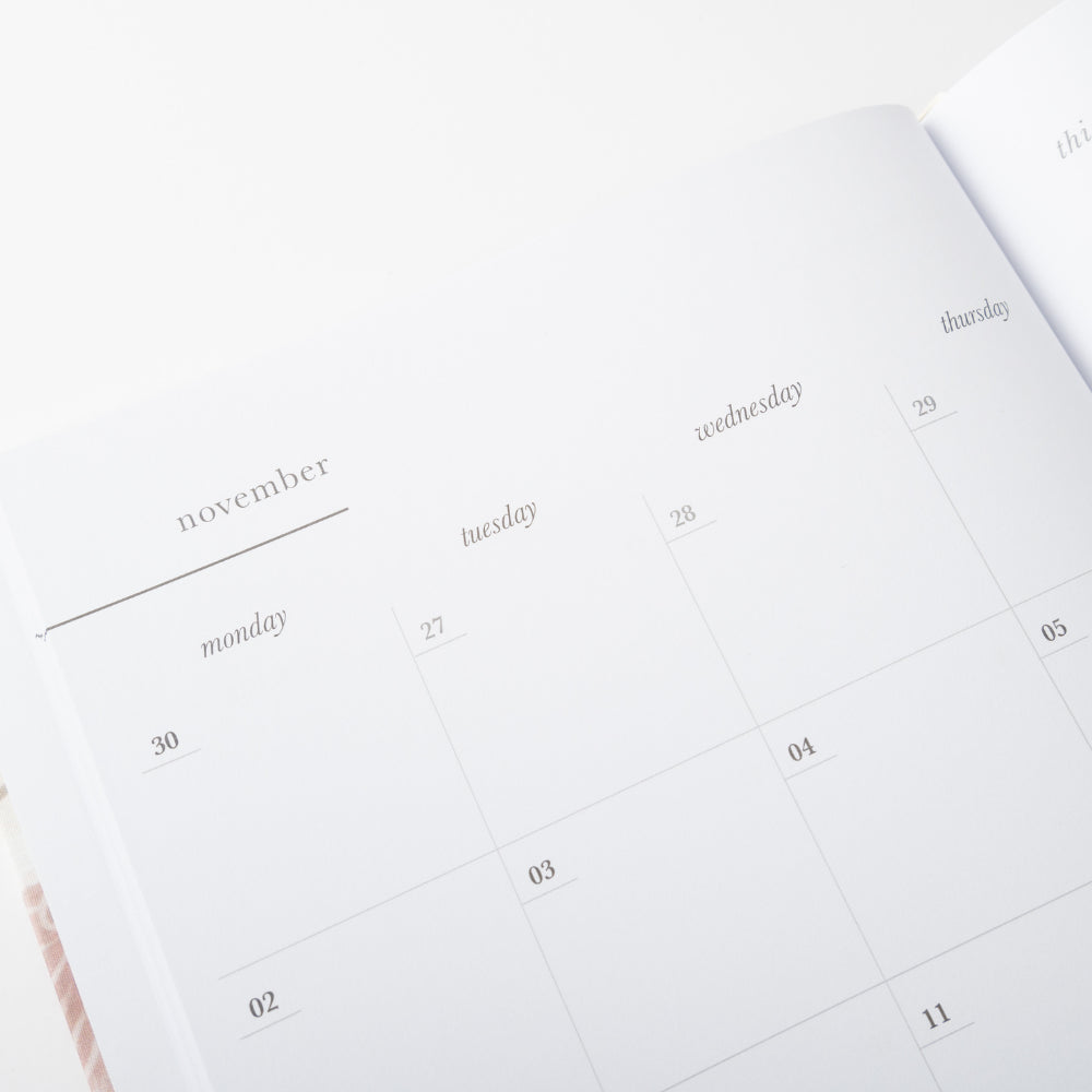 2026 A4 Weekly Diary - Blossoms