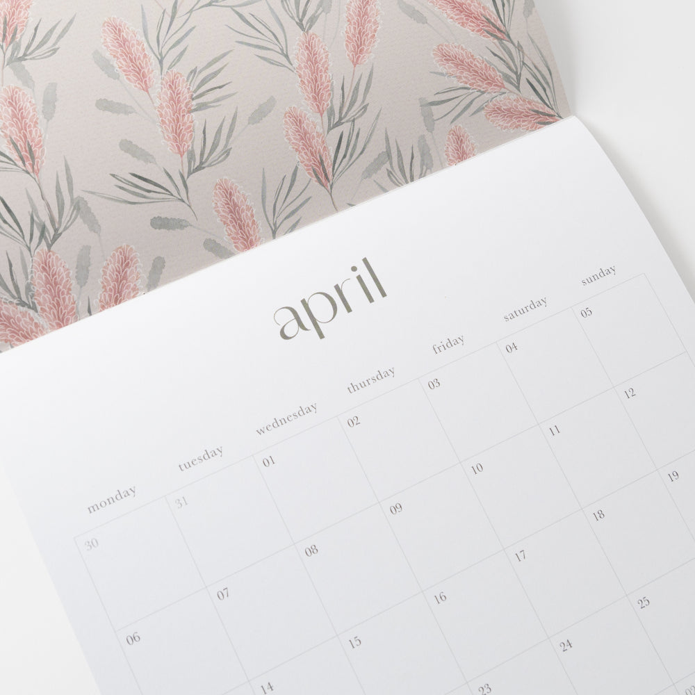 2026 A2 Wall Calendar - Blossoms