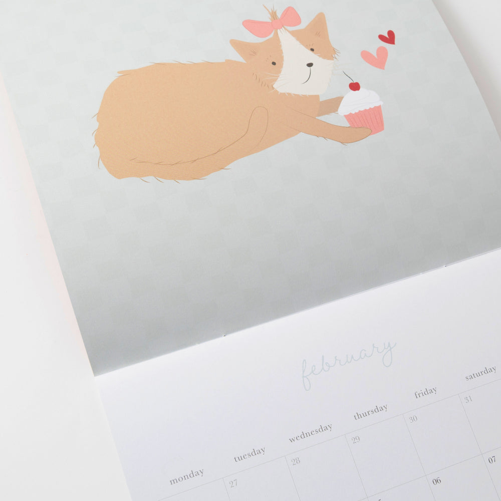 2026 A2 Wall Calendar - Kit-Tea Cat