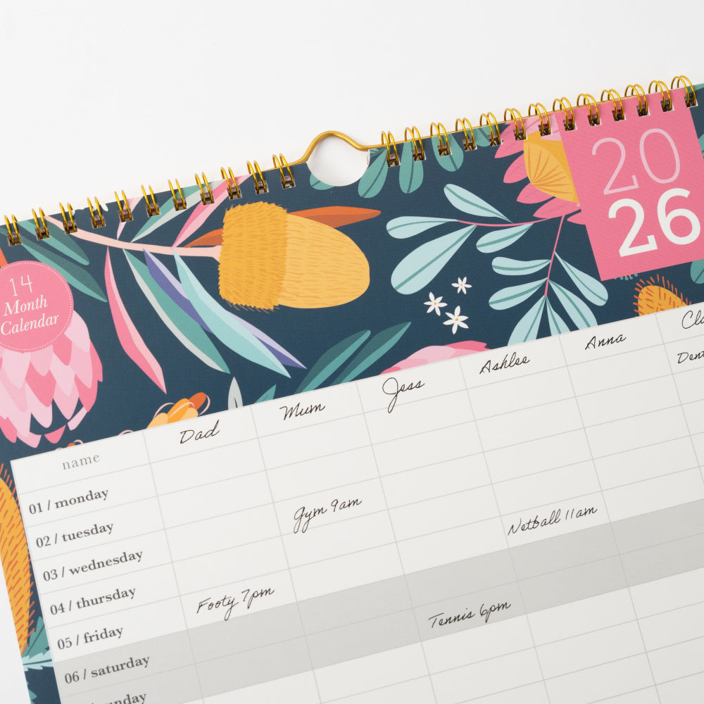 2026 Family Calendar - Indigo