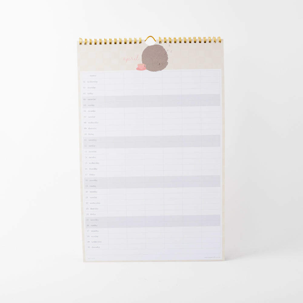 2026 Family Calendar - Kit-Tea Cat