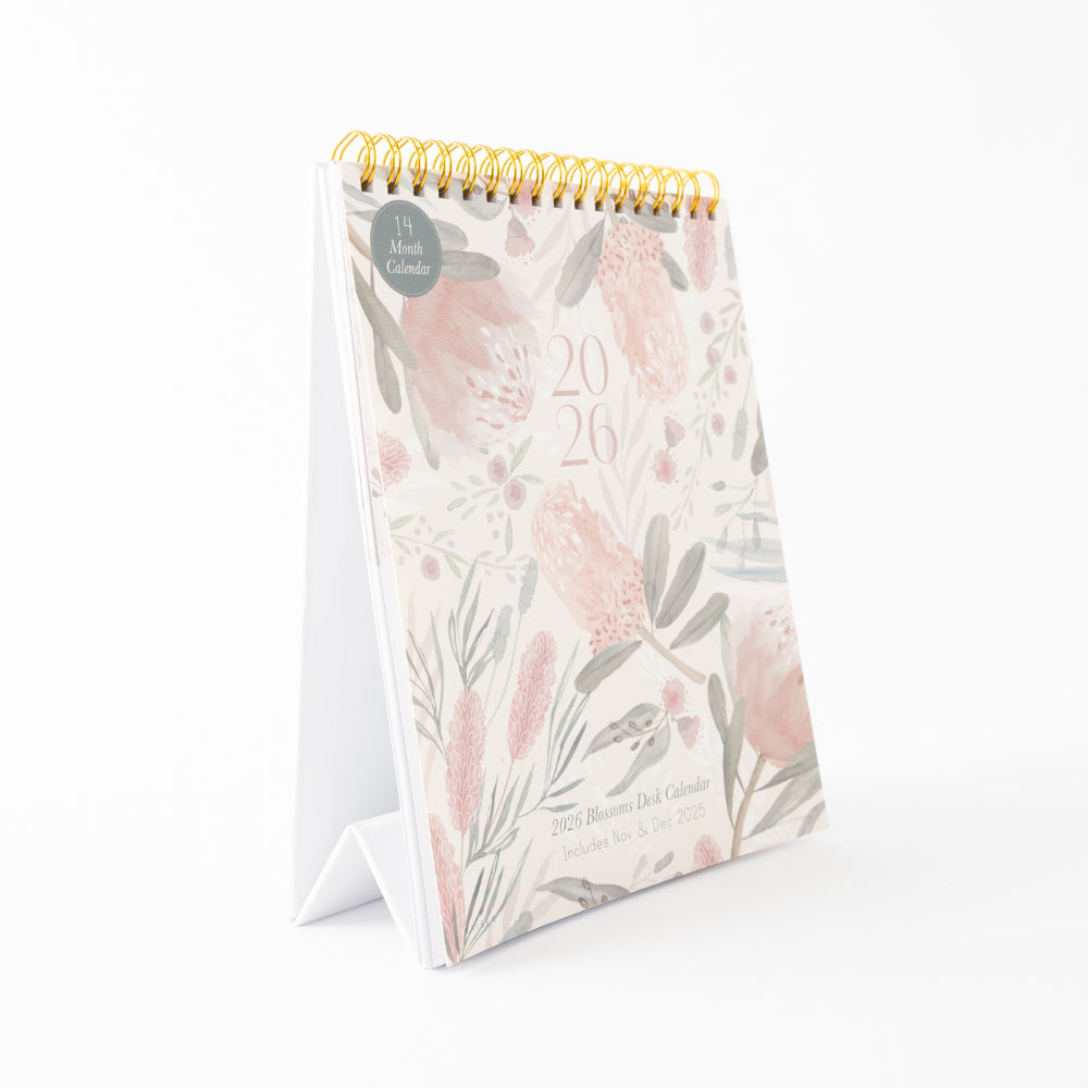2026 Desk Calendar - Blossoms