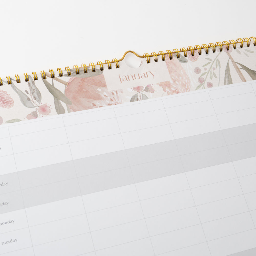 2026 Jumbo Family Calendar - Blossoms