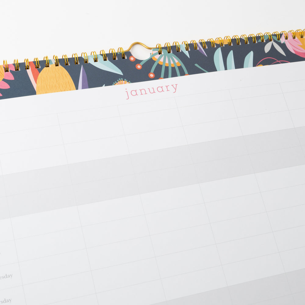 2026 Jumbo Family Calendar - Indigo