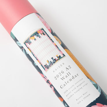 2026 A2 Yearly Calendar - Indigo