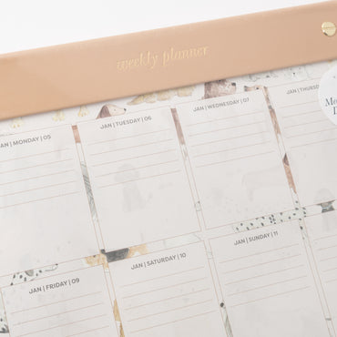 2026 Medium Weekly Desk Planner - Dog Lover