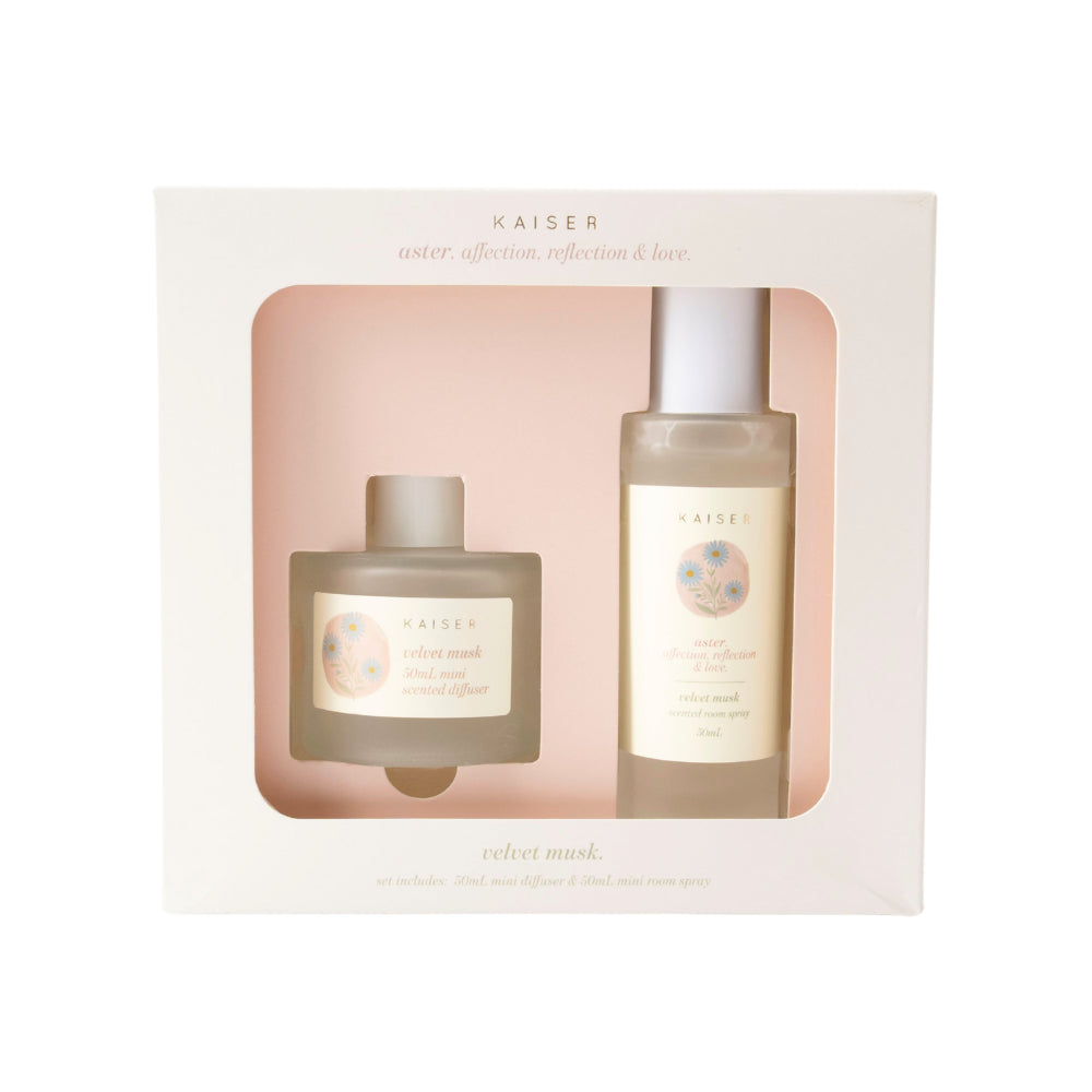 Flower Beauty Diffuser & Room Spray Set Mini Birth Flower - ASTER