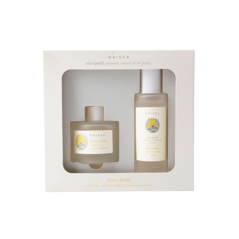 Flower Beauty Diffuser & Room Spray Set Mini Birth Flower - MARIGOLD