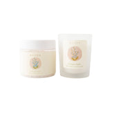 Flower Beauty Candle & Bath Salt Set Mini Birth Flower - LARKSPUR
