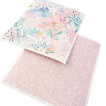 K&Co. Plumberry series Sponge Cloth 2pk - PLUMBERRY