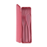 Indigo Series Bamboo Cutlery Set - DARK PINK