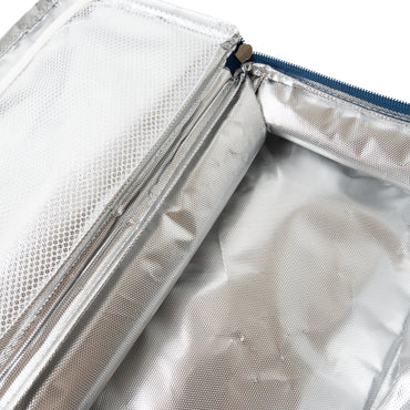 Indigo Series Zip Around Flat Lunch Bag - GUM LEAVES