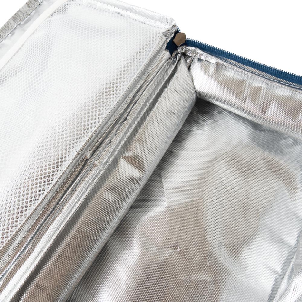 Indigo Series Zip Around Flat Lunch Bag - NATIVE SKETCH