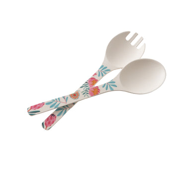 Indigo Series Bamboo Salad Servers - SPRING NATIVE