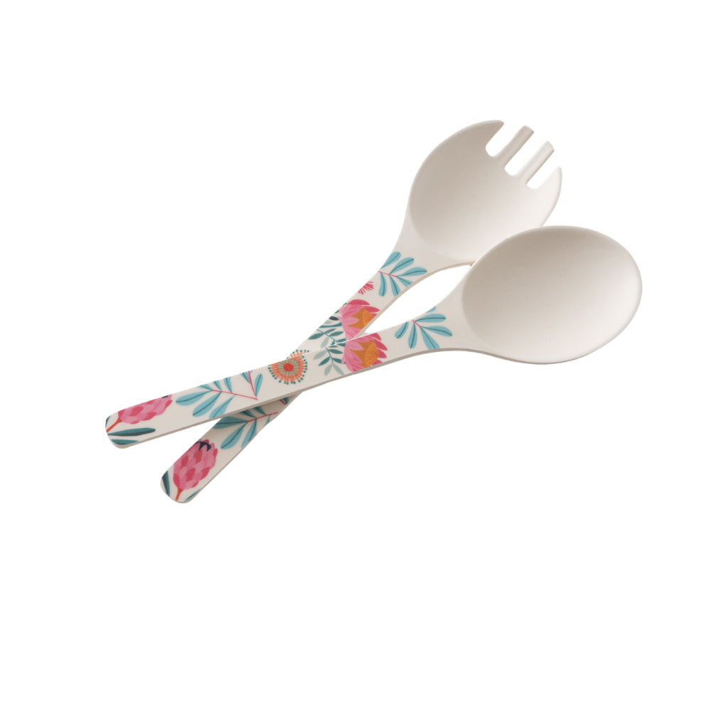 Indigo Series Bamboo Salad Servers - SPRING NATIVE