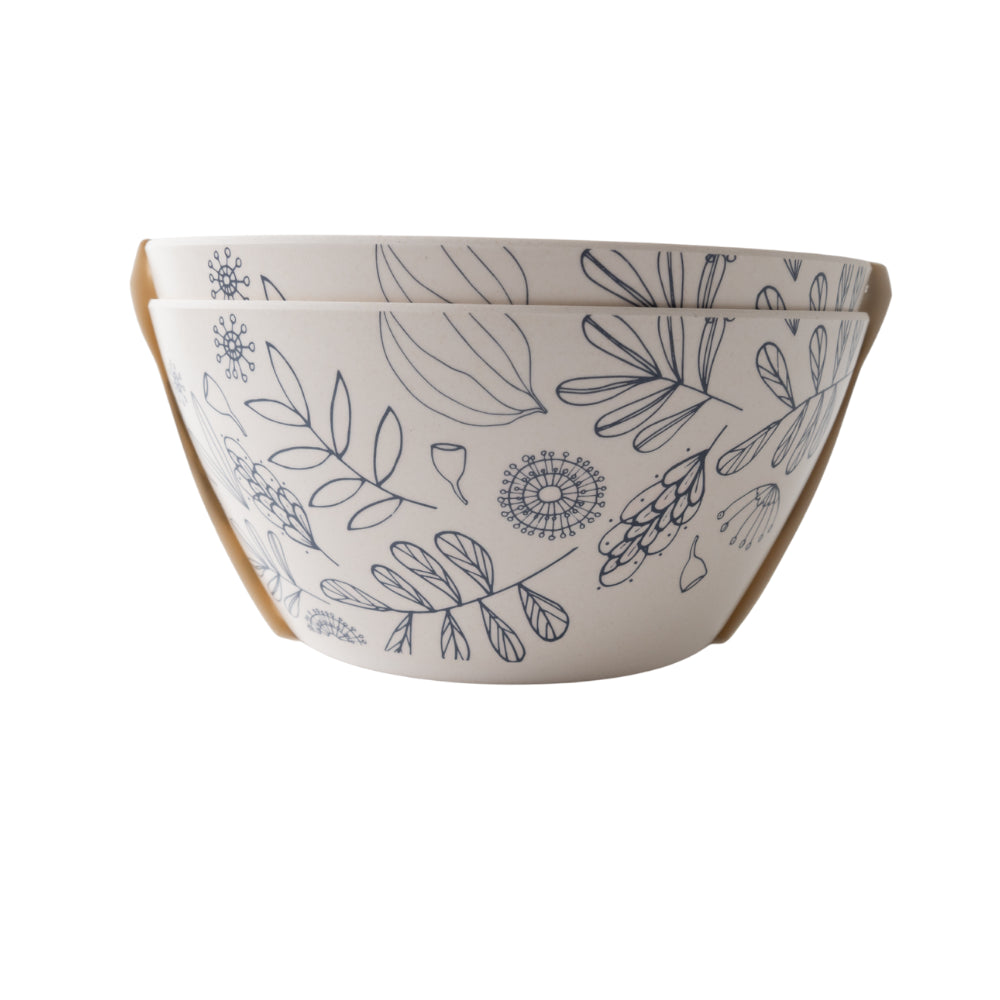 Indigo Series Bamboo Bowl 2pk - NATIVE SKETCH