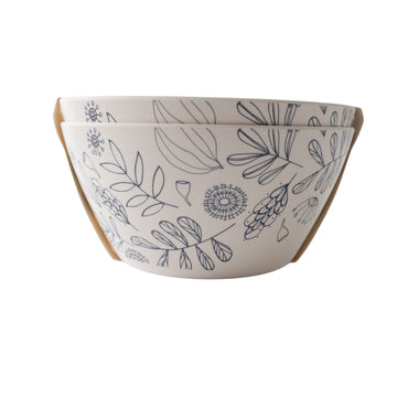Indigo Series Bamboo Bowl 2pk - NATIVE SKETCH