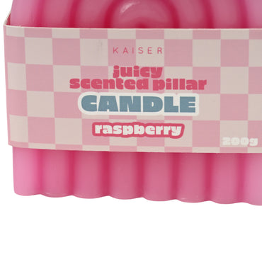 Juicy Series Pillar Candle - RASPBERRY