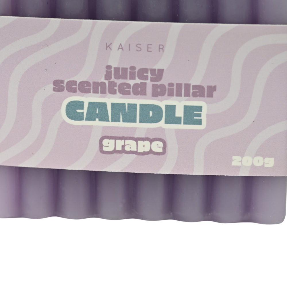 Juicy Series Pillar Candle - GRAPE
