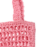 Gelato Series Straw Tote Bag - PINK