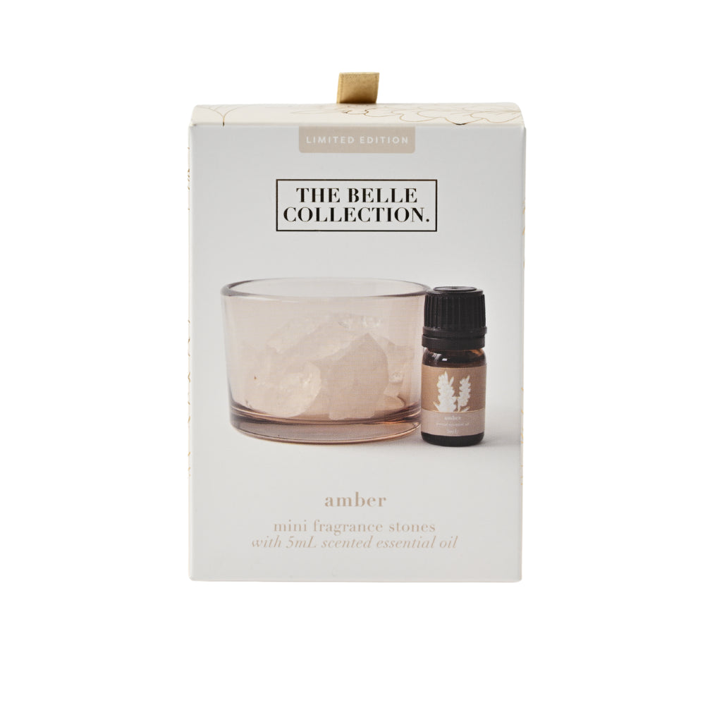 Belle Collection Fragrance Stone & Oil Set Mini - AMBER