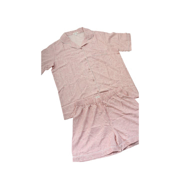 K&Co Short Pyjama Set Size Large  - PINK POSY